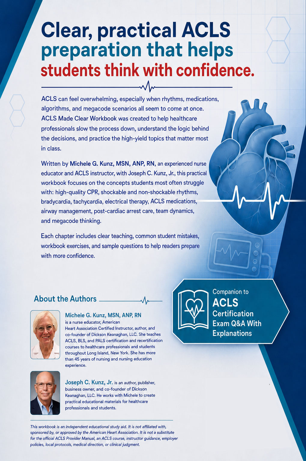 ACLS Made Clear Workbook back cover