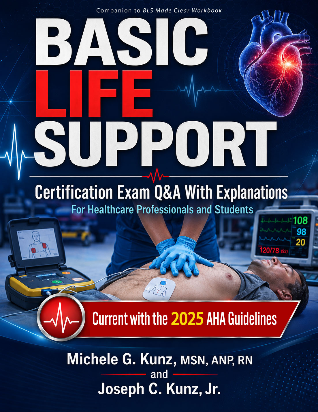 BLS Certification Exam Q&A with Explanations book cover