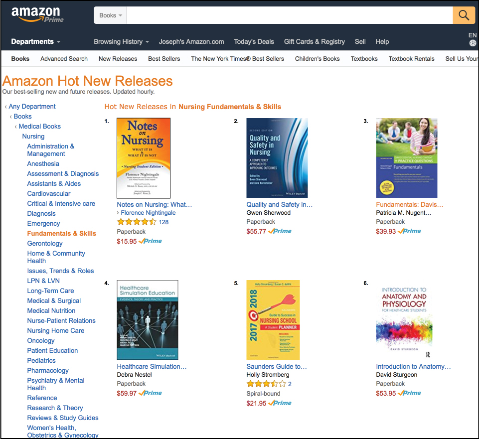 Amazon Hot New Releases List for "Notes On Nursing"