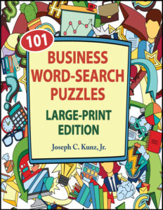 Business Word Search Large Print Book cover front