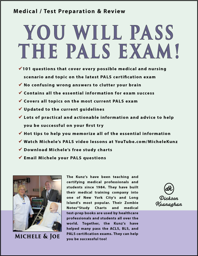 PALS Certification Exam Q&A With Explanations by Michele G. Kunz back cover